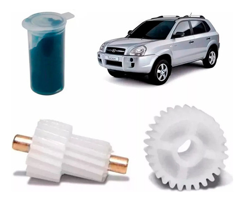 Engrenagem Retrovisor Retratil Hyunda Tucson Eletrico Reparo