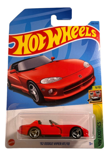 Hot Wheels 2023 92 Dodge Viper Rt/10 236/250 Hw Exotics Rojo