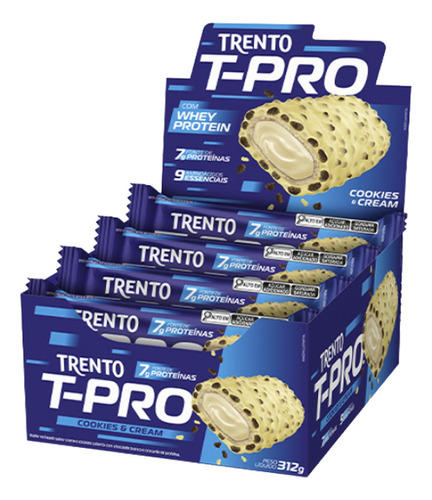 Chocolate Trento T-pro 7g Whey Protein 12x26g - Cookies