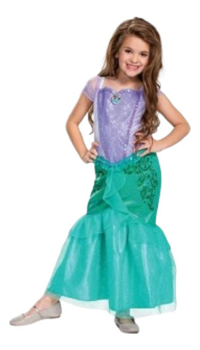 Disfraz Niña Ariel De Disney Talla 4-6