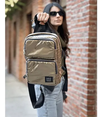 Mochila Mujer Dorada Neo legion Extranjera Prune Juanita Jo