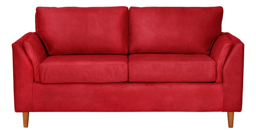 Sofa Milan 2c Cuero Kentucky Rojo