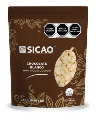 1 Kg Chocolate Blanco Callebaut Sicao Reposteria Chef
