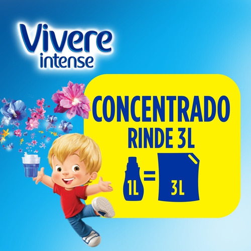 Imagen 9 de 10 de Suavizantes Vivere Concentrado Felices Sueños 450 Ml