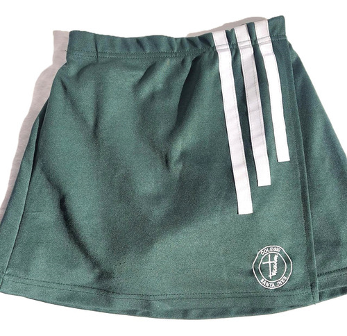 Pollera Con Tapa Y Calza Colegio Santa Ines T16 Verde Verde Oscuro 16 (Usado)