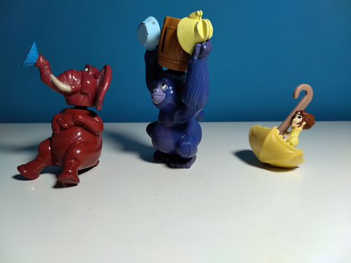 Mini Figuras Tarzan X 3 (jane, Tantor Y Terk) (Usado)
