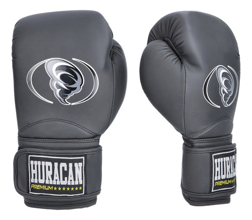 Guantes Huracan Premium Floyd Cuero Artificial 14oz Negro