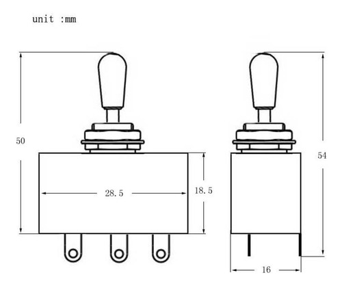 Interruptor De Palanca De 3 VĂas Para Guitarra, Selector De