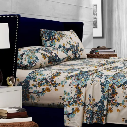 comprar Juego De Sábanas Tribeca Living Queen, Sábanas Estampadas De