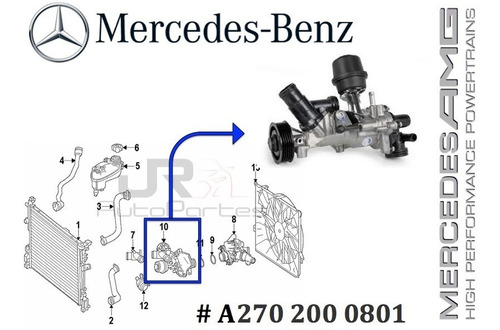 Bomba De Agua Mercedes-benz A, Cla, B, Gla, C 2.0t 13-18  