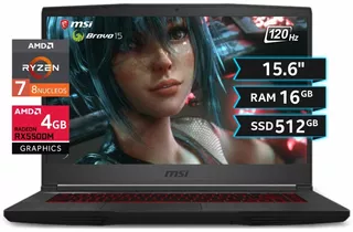 Msi Bravo 15 Ryzen 7 512ssd 16gb Rx5500m 4gb 15.6' Fhd 120hz