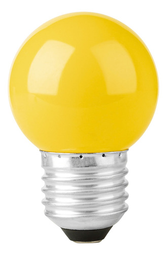 Lámpara Led G45 127 V 1 W Amarillo 46028 10 Pz