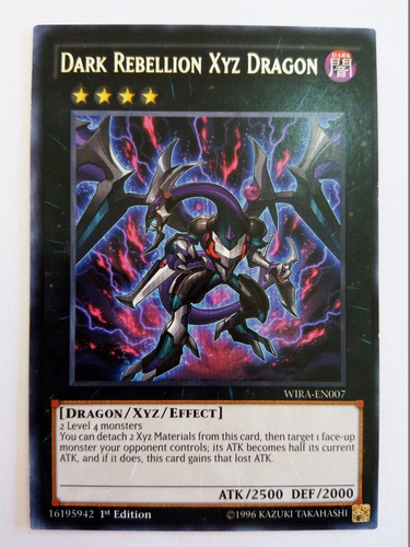 Dark Rebellion Xyz Dragon Wira-en007 + 1 Brinde