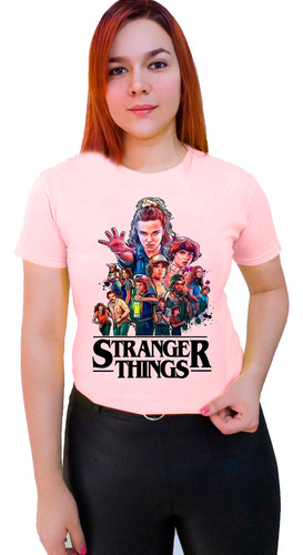 Polera Stranger Things Serie 2023 Exclusividad Algodón C-777