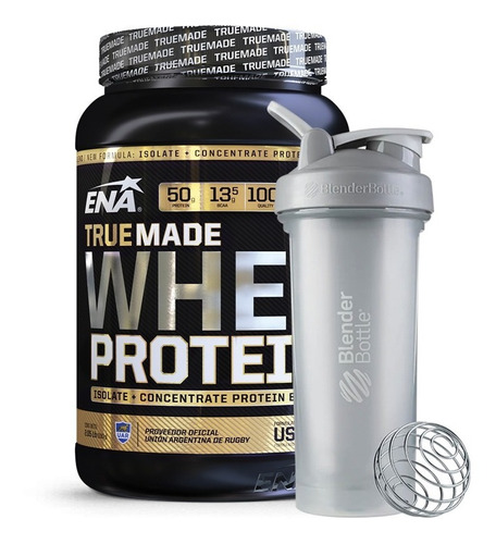 Combo Suplemento Ena Whey True Made 2 Lb + Shaker 600ml