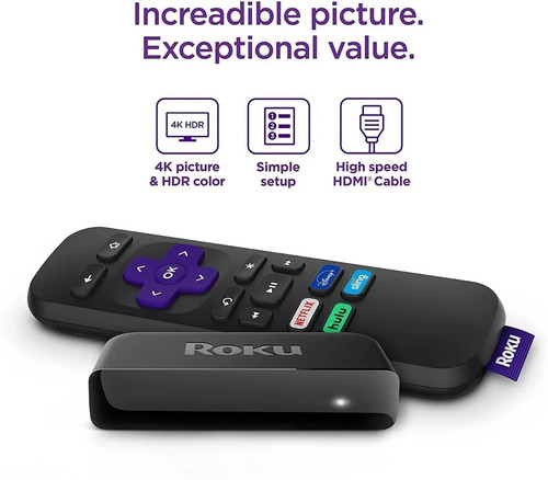 Roku Premiere 3920 estándar 4K negro