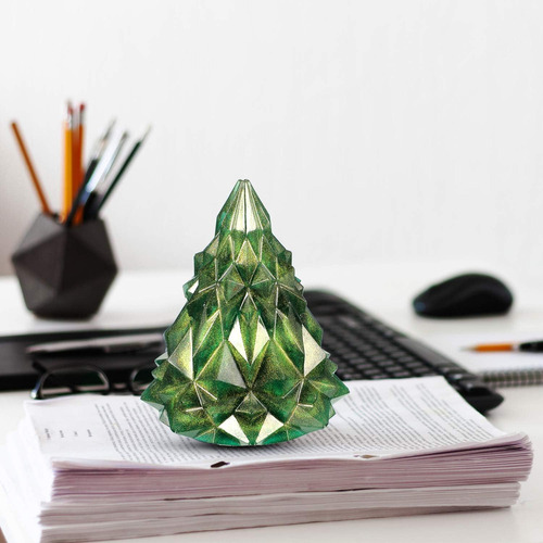 ^ 2pcs Molde Silicona Árbol De Navidad Árbol Molde Jabón