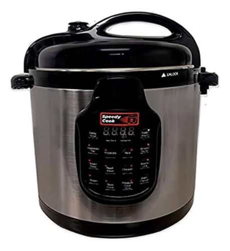 Multi Olla Express Electrica Hogar 8l Presion 11 Funciones Gris 50hz/60hz