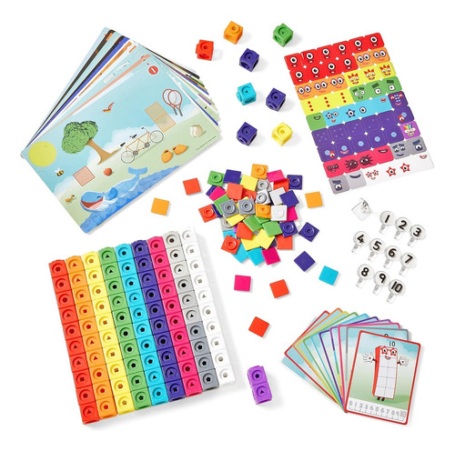 Set Del 1 A 10 Bloques Number Blocks Juguete Didactico Niños Color Azul