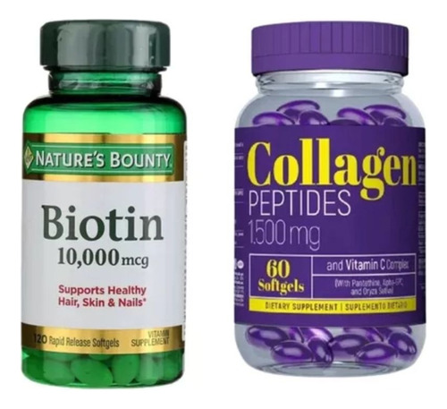 Biotina 10.000 Mcg + Collageno