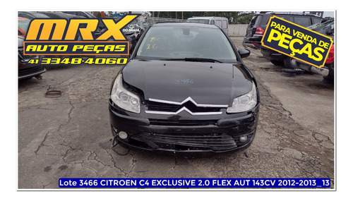 Sucata Citroen C4 Exclusive 2.0 Flex Aut 143cv 2013 Pecas
