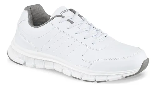 Bata Zapatillas Escolar Para Niña Blanco