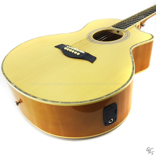 Guitarra Electroacustica Eq Afinador Funda Acolchada Premium