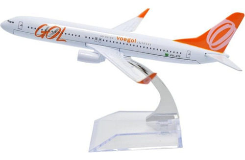 Avion A Escala 1:400 Boeing B737 Gol Airlines De Metal.