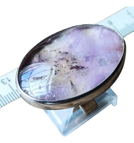 Anillo Ametrino Plata 925 Ajustable Fortalece Y Habilita Plateado Regulable