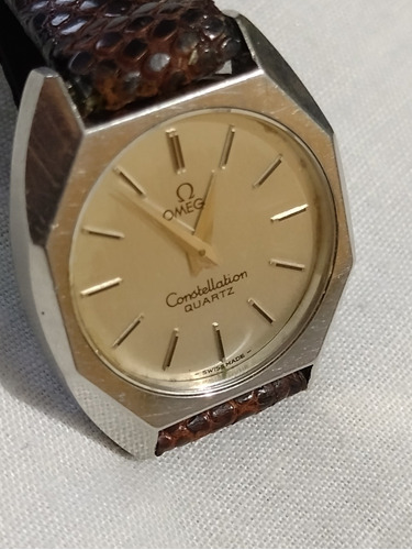 Omega Constellation Quartz Dama Caja Acero Correa Jenerica.