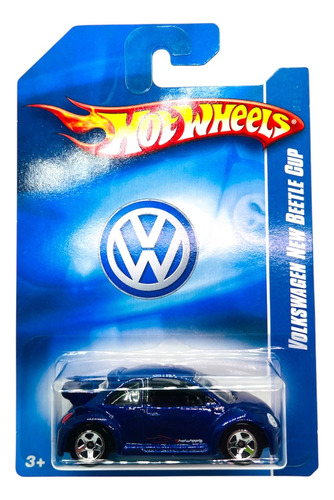Hot Wheels Vw Beetle Cup Con Blister Protector Escala 1:64 Azul
