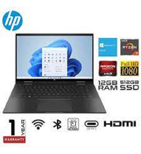 Laptop Hp X360 15-ey0023d Xr7 5825u 12gb 512gb Ssd Touch