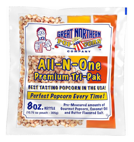 Popcorn Great Northern Popcorn, Todo En Uno, 10.75 Oz, 24 Ca