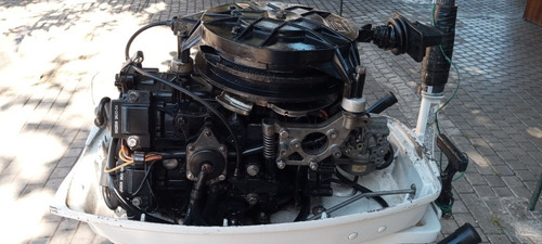 Motor De Popa Johnson 25 Hp Ano 97 + Carrinho + Tanque 23 Lt
