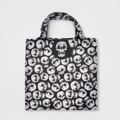 Bolsa Reutilizable Importada Halloween Trick Or Treat Skulls