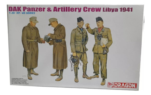 Figuras Dragon 6693 Dak Panzer Artillery Crew Militaria 1/35