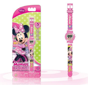 Reloj Digital 5 Funciones Minnie Mouse Boutique Intek Nrj6