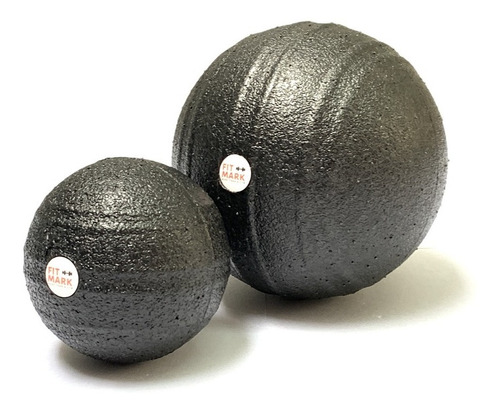 Pelota Bola Masajes Pilates Estimulacion Masajeadora Maciza Color Negro