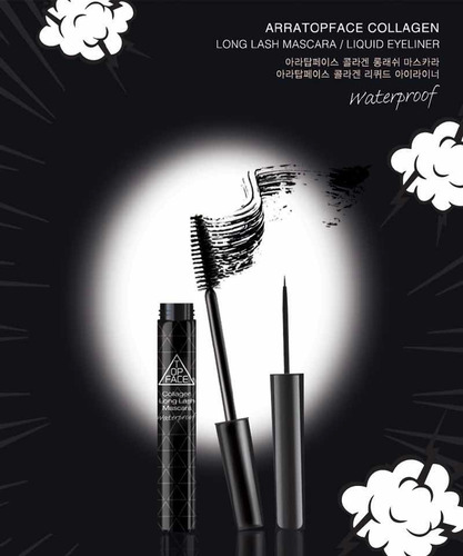 Maquillaje Máscara Coreana, Pestañas Colágeno Waterproof_1pz