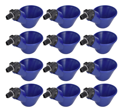 Taza De Agua Para Pollo, 12 Unidades, G1/8, Roscada Automáti