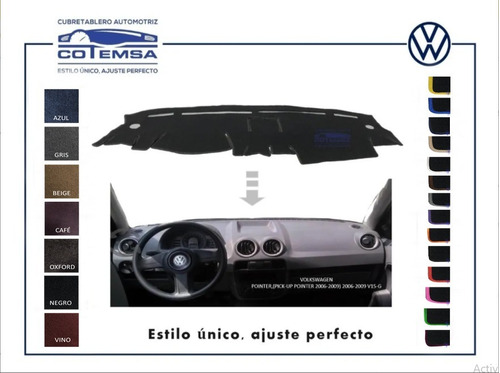 Cubretablero Aut.(color) Volkswagen Pointer 2006 A 2009, V15