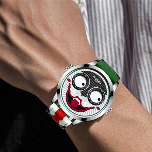 Relojes De Pulsera Nibosi De Cuero Con Forma De Payaso Y Cua