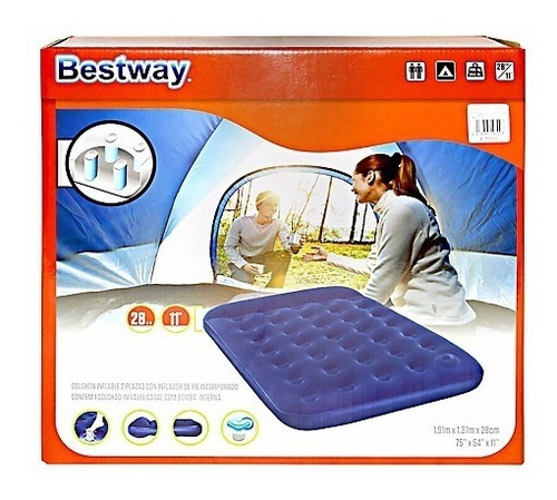Combo Carpa Iglu 4pers Colchon 2plz+inflador Regalo Camping