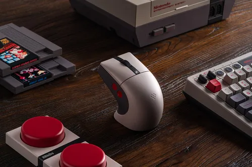 Ratón 8bitdo Retro R8 Paw 3395 Con Sensor Óptico 26,000 Dpi