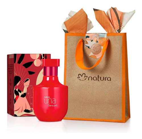 Perfume Una Somos Deo Parfum Meu Vermelho Natura Feminino 75ml