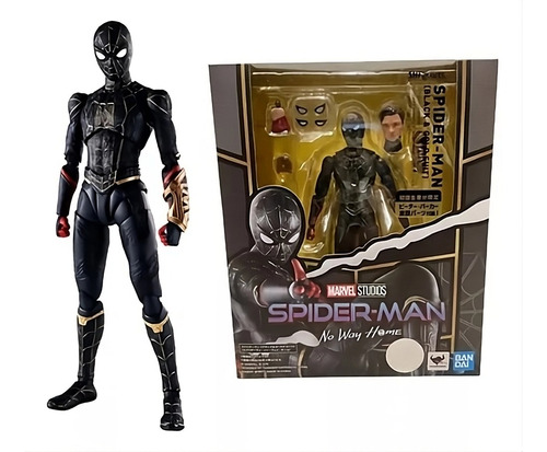 Bandai Sh Figuarts Jp Spider-man Black & Gold Suit Spiderman