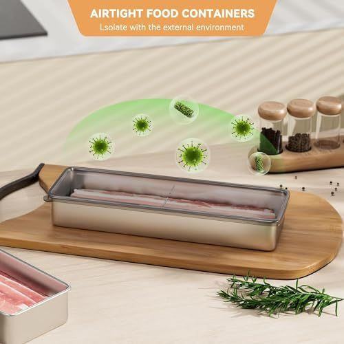 C Bacon Container, Sealed Deli Meat Storage Container