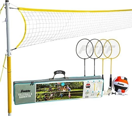 Franklin Sports - Juego De Voleibol + Bádminton, Patio Tra.