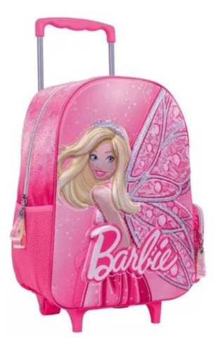 Mochila Carro Escolar 17 Pulgadas Barbie Alas