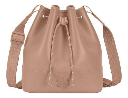 Bolsa Tiracolo Moleca Transversal Tipo Sacolinha - Nude